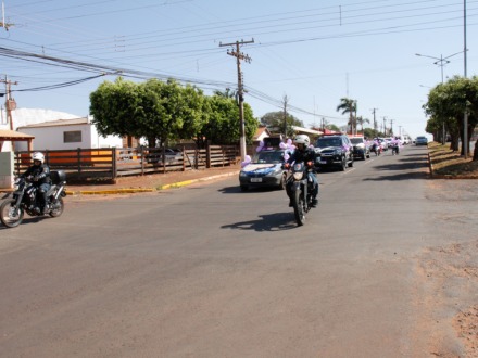 Prefeitura de Paranaíba encerra campanha “Agosto Lilás” com carreata