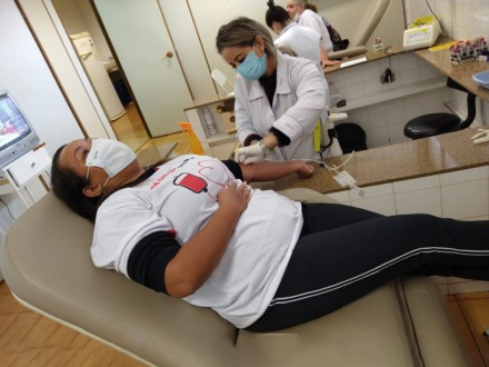 Agentes de Saúde e Vetores realizam doação de sangue no projeto ''Agente em Ação''