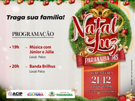 Seguem as Apresentações Musicais na Praça da República nesta terça-feira