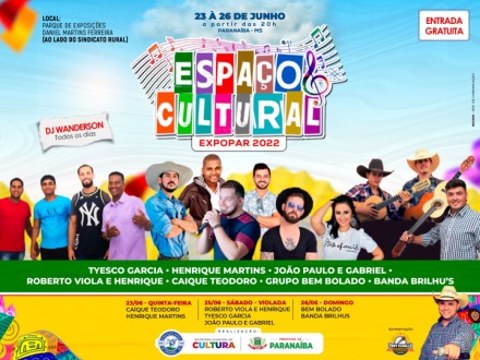 58ª Expopar terá “Espaço Cultural” para artistas locais