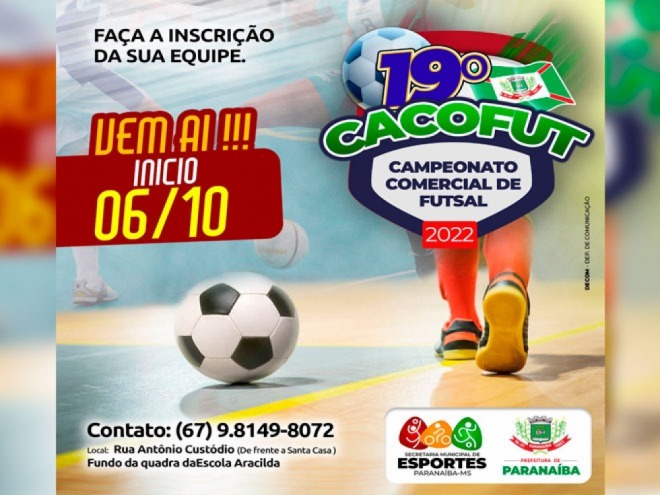 Vem aí o 19º Cacofut