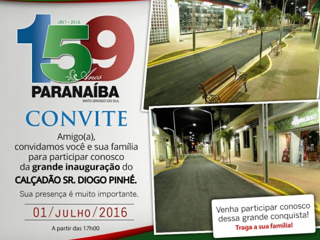 Prefeitura inaugura cal�ad�o nesta sexta