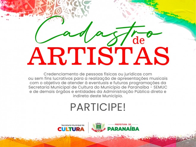 Secretaria de Cultura publica edital para cadastro de músicos
