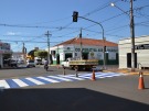 Prefeitura realiza pintura de faixas de tr�nsito no Centro