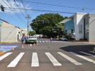 Prefeitura realiza pintura de faixas de tr�nsito no Centro