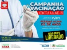 Vacinação contra Covid-19 em Paranaíba chega aos 32 anos