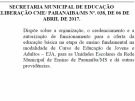 Conselho Municipal de Educa��o regulamenta oferta de Educa��o de Jovens e Adultos (EJA) 