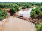Início da estrutura de concreto da Ponte dos Coqueiros
