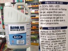 Álcool gel que seria doado por farmácia era impróprio para uso na pele